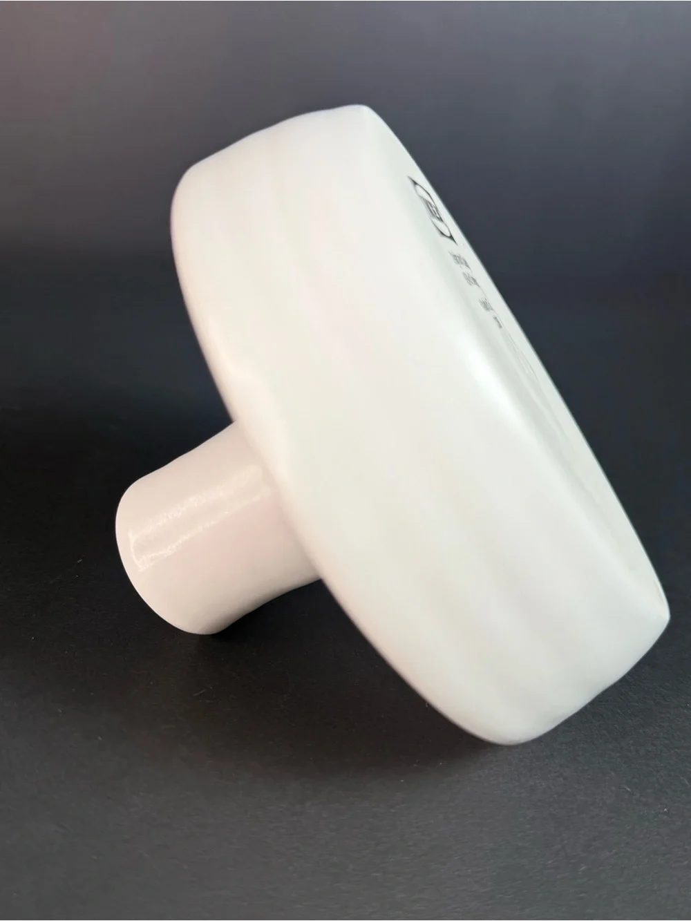 IKEA GODTAGBAR Candlestick Candle Holder with Handle Ceramic White 8 cm 3
